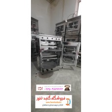 تنور گازی تمام استیل دوچدن 32  چهارسینی